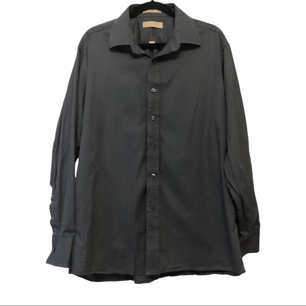 Michael Michael Kors Gray Button Down Dress Shirt